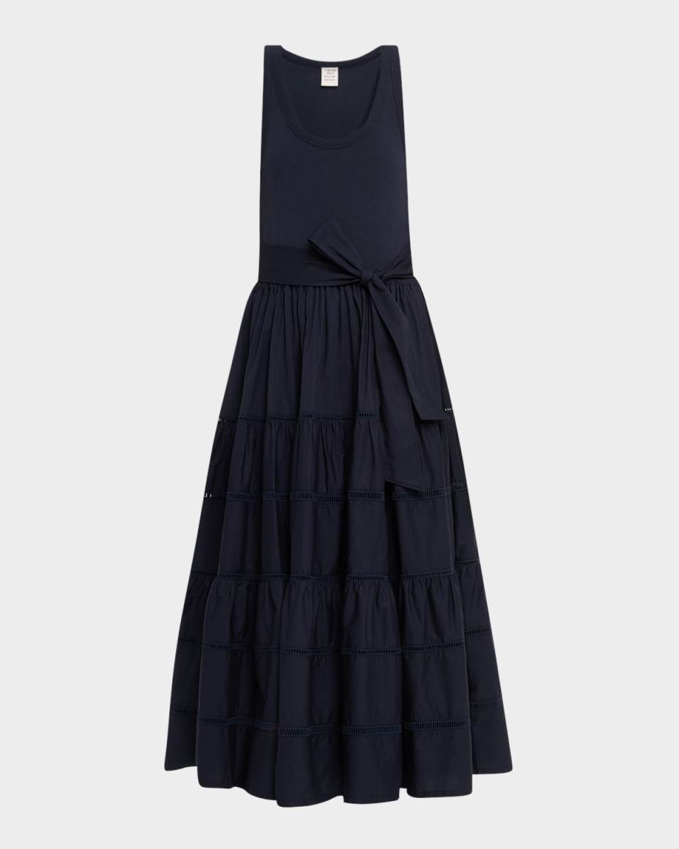 Zuri Tiered Sleeveless Midi Dress